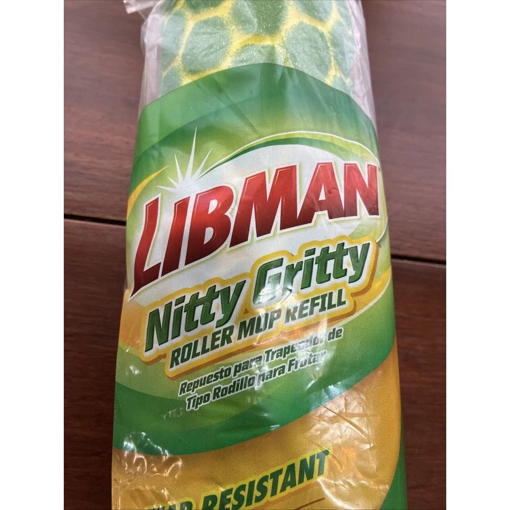 Libman Roller Mop Refill Nitty Gritty Sponge Head foam replacement. Made in USA